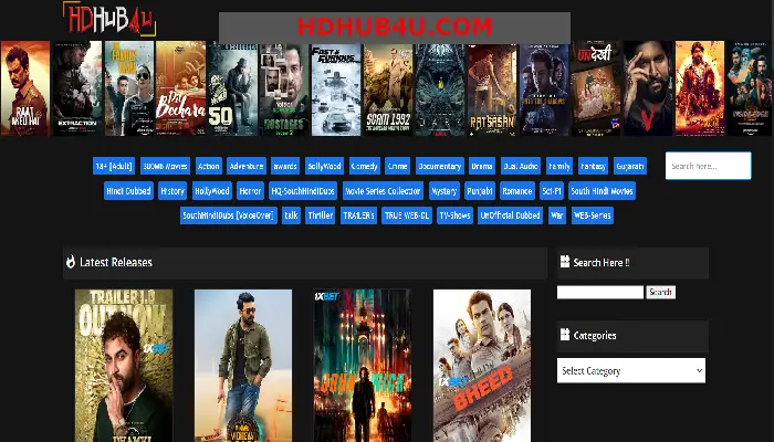 HDHub4u 2023 Bollywood Hollywood HD Movies Download, Watch Latest Movies Free