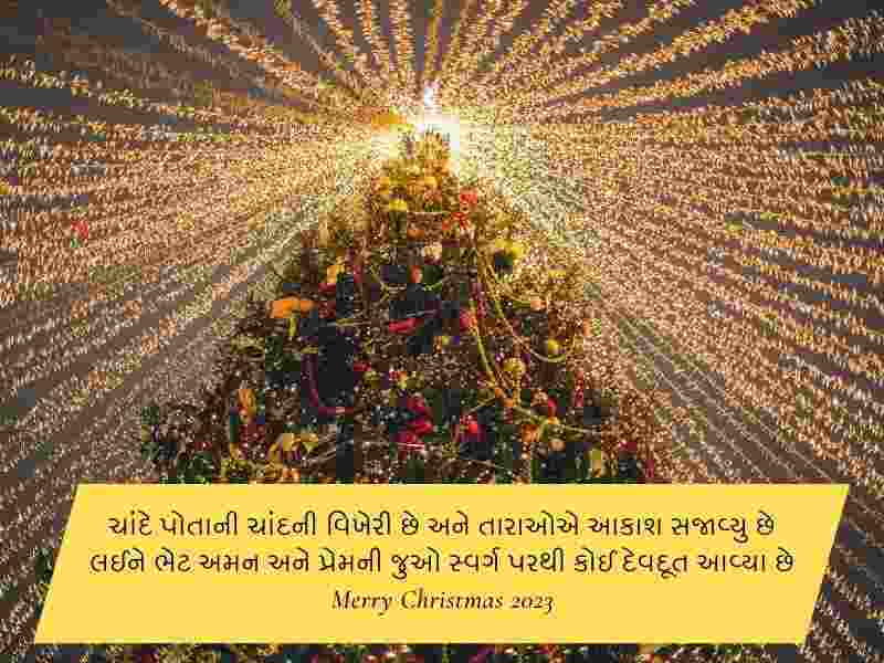 40+ નાતાલ પર્વની સુભેછાઓ Christmas Day Wishes in Gujarati Text | Shayari | Quotes